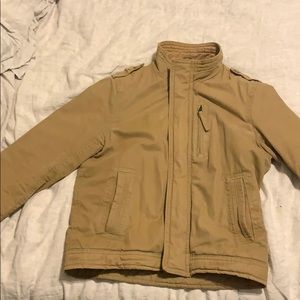 American Eagle oversized, flannel-lined jacket.